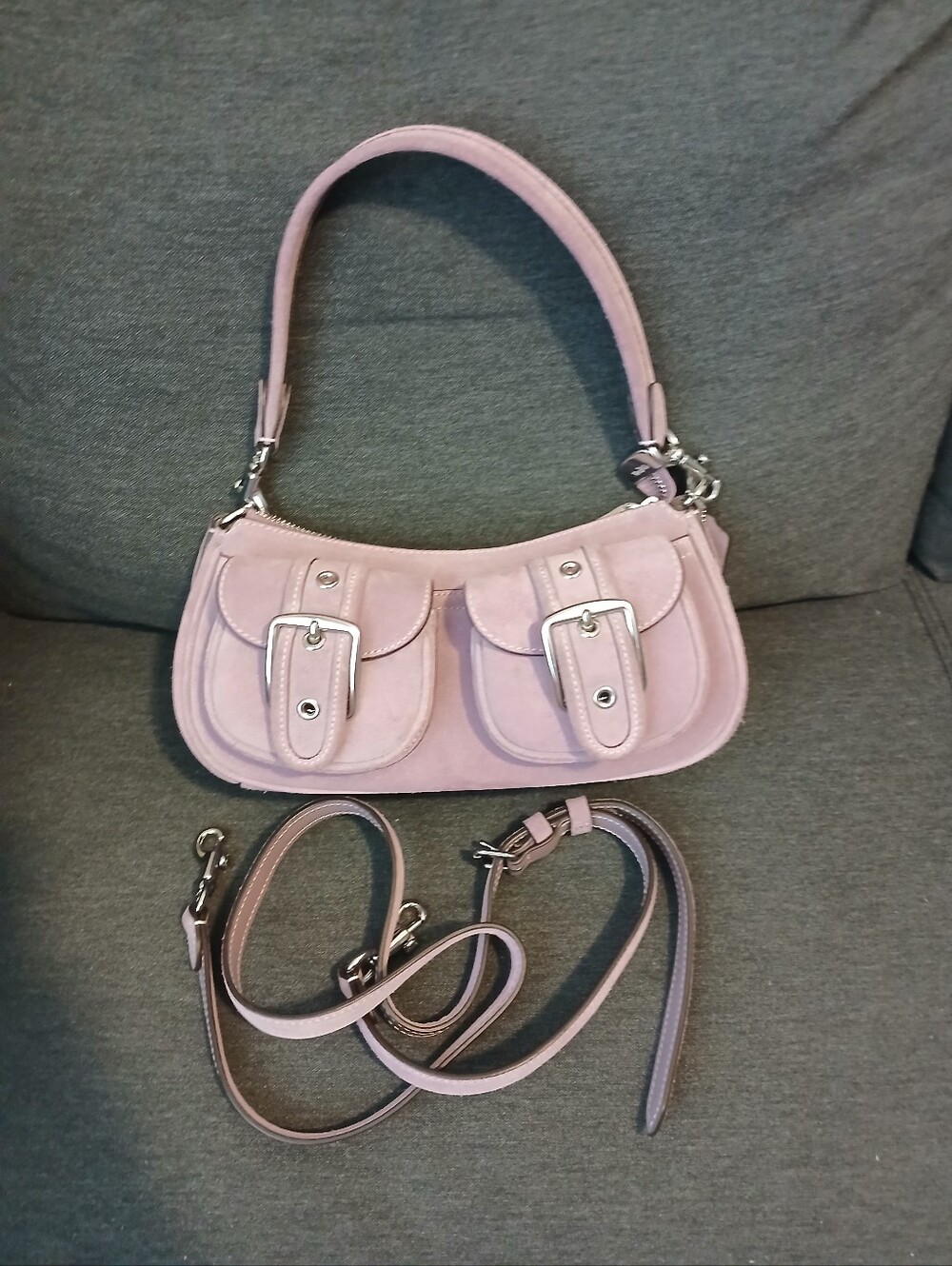 Authentic Coach Suede Ashton Handbag